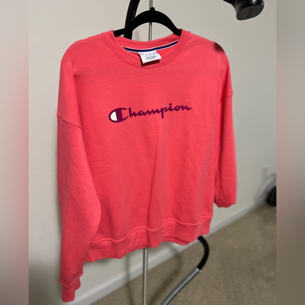Champion Women's Sweatshirt, Powerblend, Crewneck for Women ( size medium)